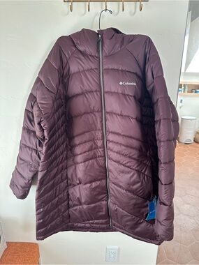 Columbia Women's Karis Gale II Long Jacket - Plus Size 2x - plum NWT